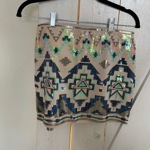 Express Sequin Skirt